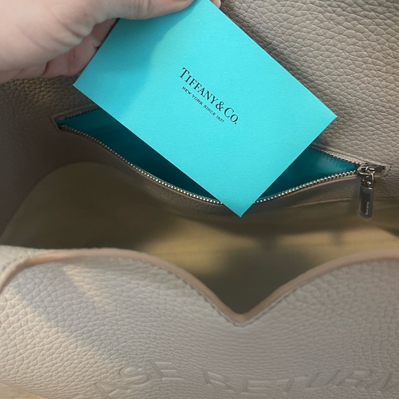Tiffany & Co. Taupe Leather Shoulder Bag - Picture 4 of 8